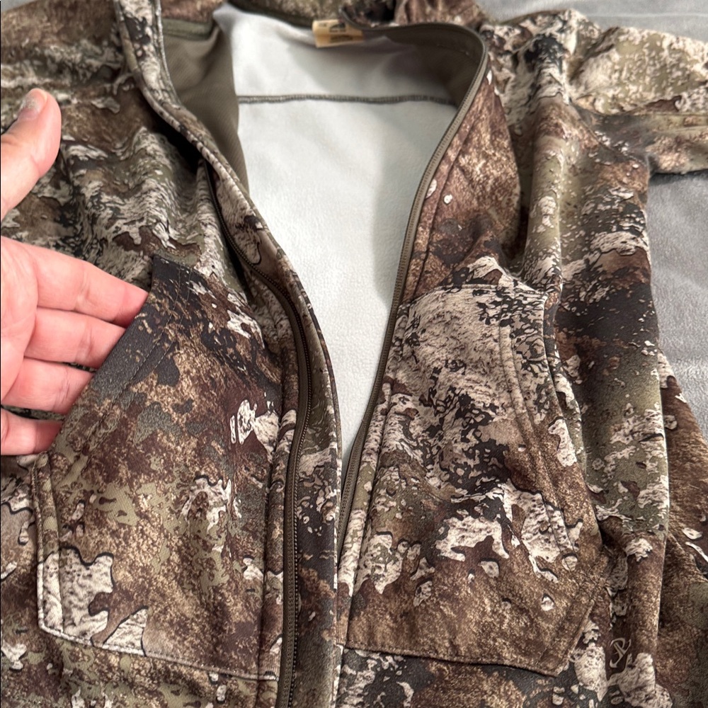 RedHead Kids Camo Strata Hoodie - Brown, Green, Tan Sz L - Picture 11 of 12